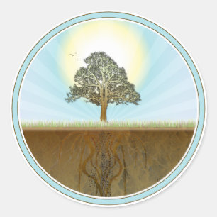 Adesivo Redondo design do primavera