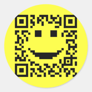 Adesivo Redondo Design do UPC QR da varredura