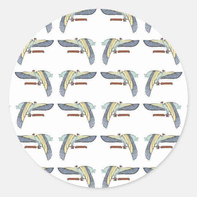 Adesivo Redondo Design egípcio nº 12 em Emporio Moffa (Frente)