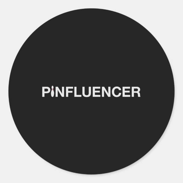 Adesivo Redondo Design Engraçado Pinfluente Para Jogadores (Frente)