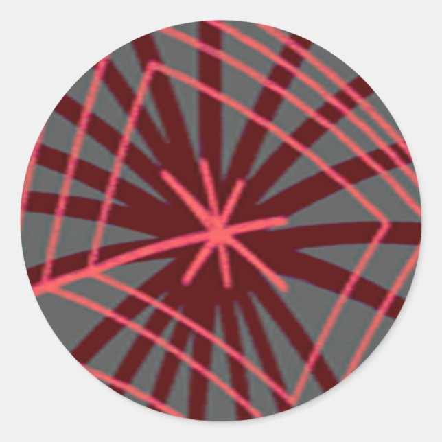 Adesivo Redondo Design Exótico Aranha Web Spiderweb (Frente)