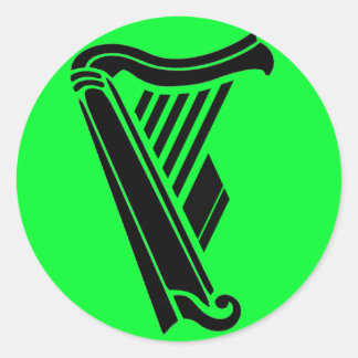 Adesivo Redondo Design FitzSticker "F Harp"