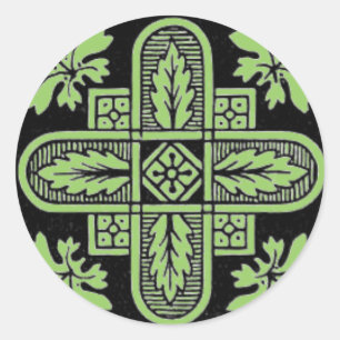 Adesivo Redondo Design floral