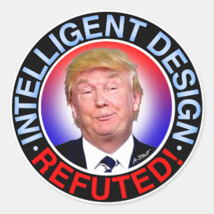 ADESIVO REDONDO DESIGN INTELIGENTE REFUTED