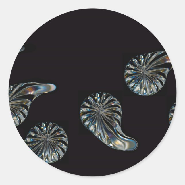 Adesivo Redondo Design irlandês - The Crystal Collection (Frente)