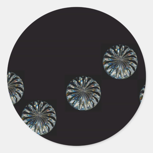 Adesivo Redondo Design irlandês - The Crystal Collection (Frente)