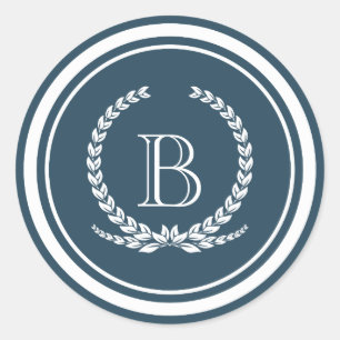 Adesivo Redondo Design Monograma