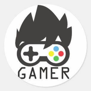 Adesivo Redondo Design para jogadores de jogos