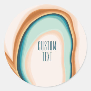 Adesivo Redondo Design personalizado de arte suave