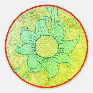 Adesivo Redondo DESIGN ROUND Sticker William Morris TEXTILE