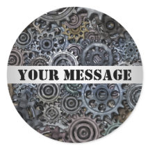 Design Steampunk de engrenagens metálicas personal