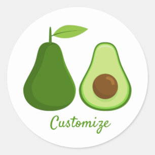 Adesivo Redondo Design Thunder_Cove do Avocado Lover