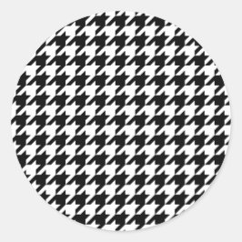 Adesivo Redondo Design tradicional japonês - CHIDORI - preto e bra