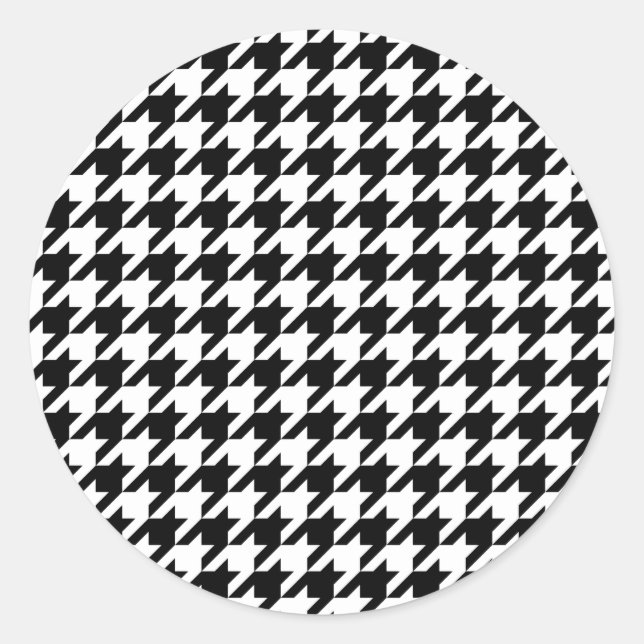 Adesivo Redondo Design tradicional japonês - CHIDORI - preto e bra (Frente)