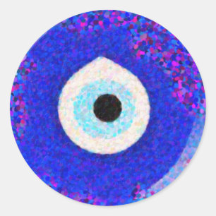 Adesivo Redondo Design turco do olho mau de Nazar
