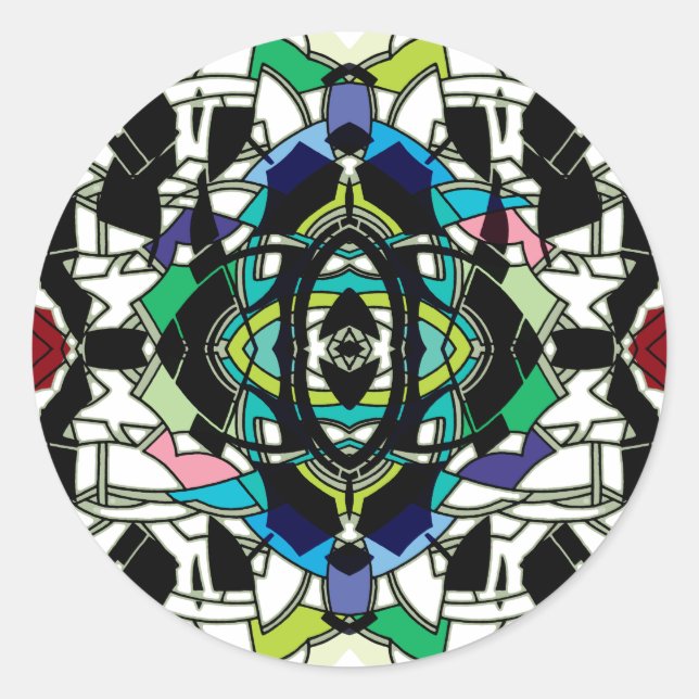 Adesivo Redondo Design verificado (Frente)