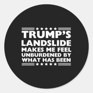 Adesivo Redondo Deslizamento De Trump Descarregado Pelo Que Foi 20