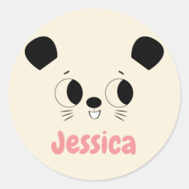 Adesivo Redondo Deslizamento do Urso de Mel Reprodutor