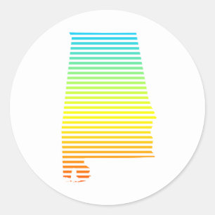 Adesivo Redondo desmaia do alabama