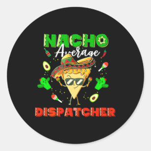 Adesivo Redondo Despachante Médio Mexicano Nacho 