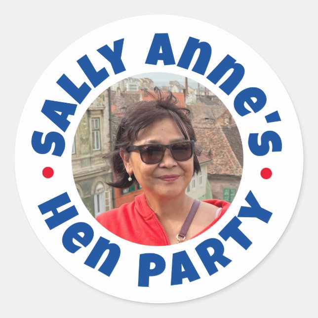 Adesivo Redondo Despedida de Solteira (Frente)