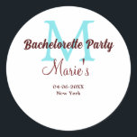 Adesivo Redondo despedida de solteira monograma adicionar nome dat<br><div class="desc">lindo design</div>