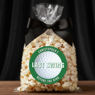 Adesivo Redondo Despedida de Solteiro de Golfe: Último Balanço Ant