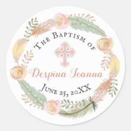 Adesivo Redondo Despina Baptism Sticker