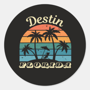 Adesivo Redondo Destin Flórida