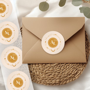 Adesivo Redondo Destino de Casamento Cósmico de Embarque