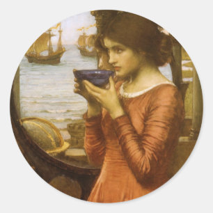 Adesivo Redondo Destino por John William Waterhouse