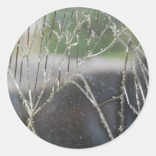 Adesivo Redondo Destruído (Frente)