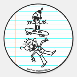 Adesivo Redondo Destruir