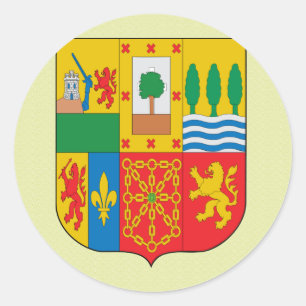 Adesivo Redondo Detalhe Basque da brasão