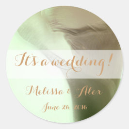 Adesivo Redondo Detalhe da Flor Romântica