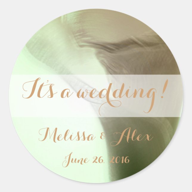 Adesivo Redondo Detalhe da Flor Romântica (Frente)