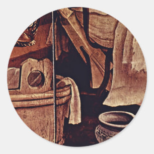 Adesivo Redondo Detalhe Da Natividade Por Grünewald Mathis Gothart