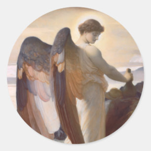 Adesivo Redondo Detalhe de Angel, Elijah na natureza