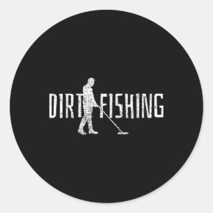 Adesivo Redondo Detecção de Metal Detector Detecção Pesca
