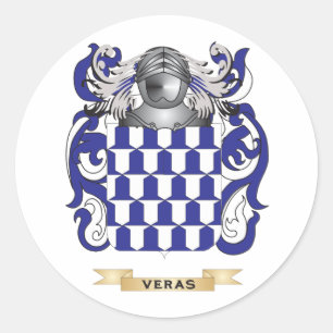 Adesivo Redondo Detenção da Família Veras (Casaco de Armas)