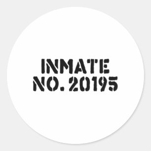 Adesivo Redondo detento No. 20195