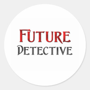 Adesivo Redondo Detetive futuro
