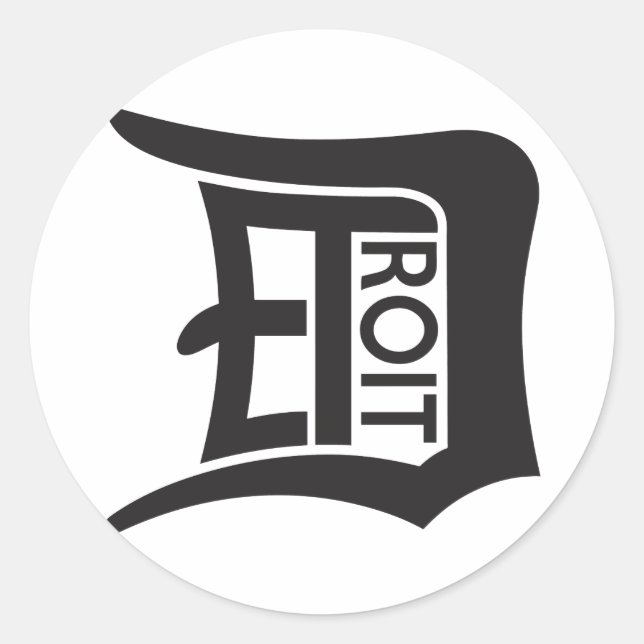 Adesivo Redondo Detroit D (Frente)