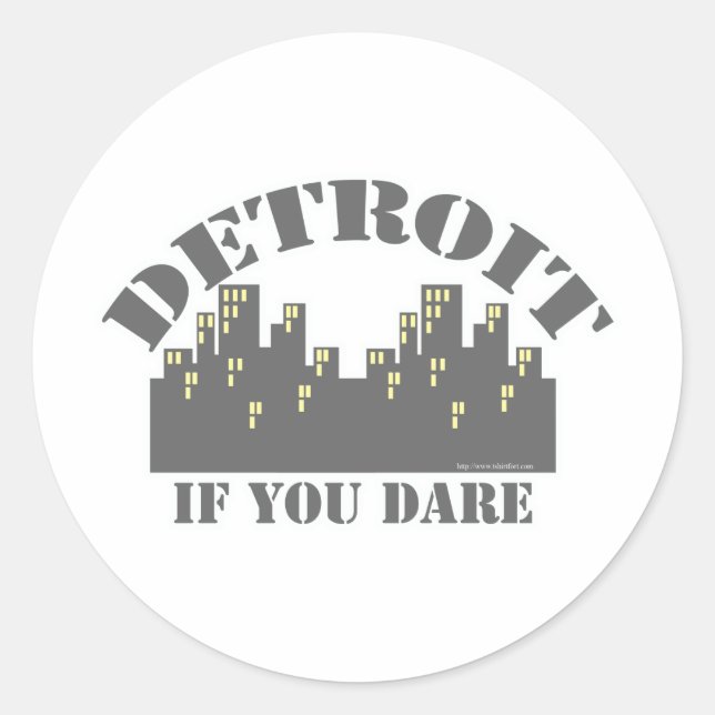 Adesivo Redondo Detroit Dare (Frente)