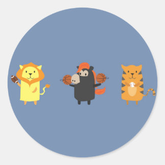 Adesivo Redondo Detroit mascot