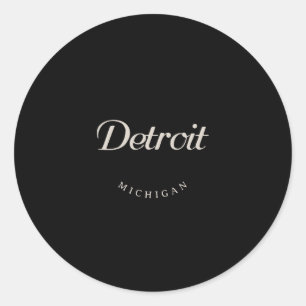 Adesivo Redondo Detroit MI
