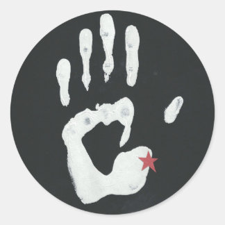 Adesivo Redondo Detroit Michigan Hand