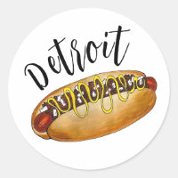 Detroit Michigan MI Coney Island Hot Dog Hotdog