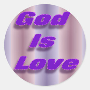 Adesivo Redondo Deus é amor