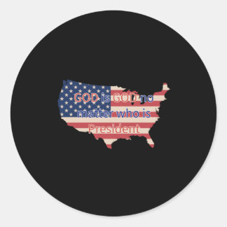 Adesivo Redondo Deus é Deus